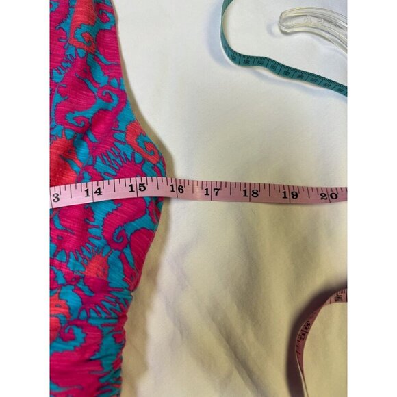 Lilly Pulitzer Sloane Maxi Dress Snorkel Blue Hold Your Horses Women's Size M - Picture 10 of 10